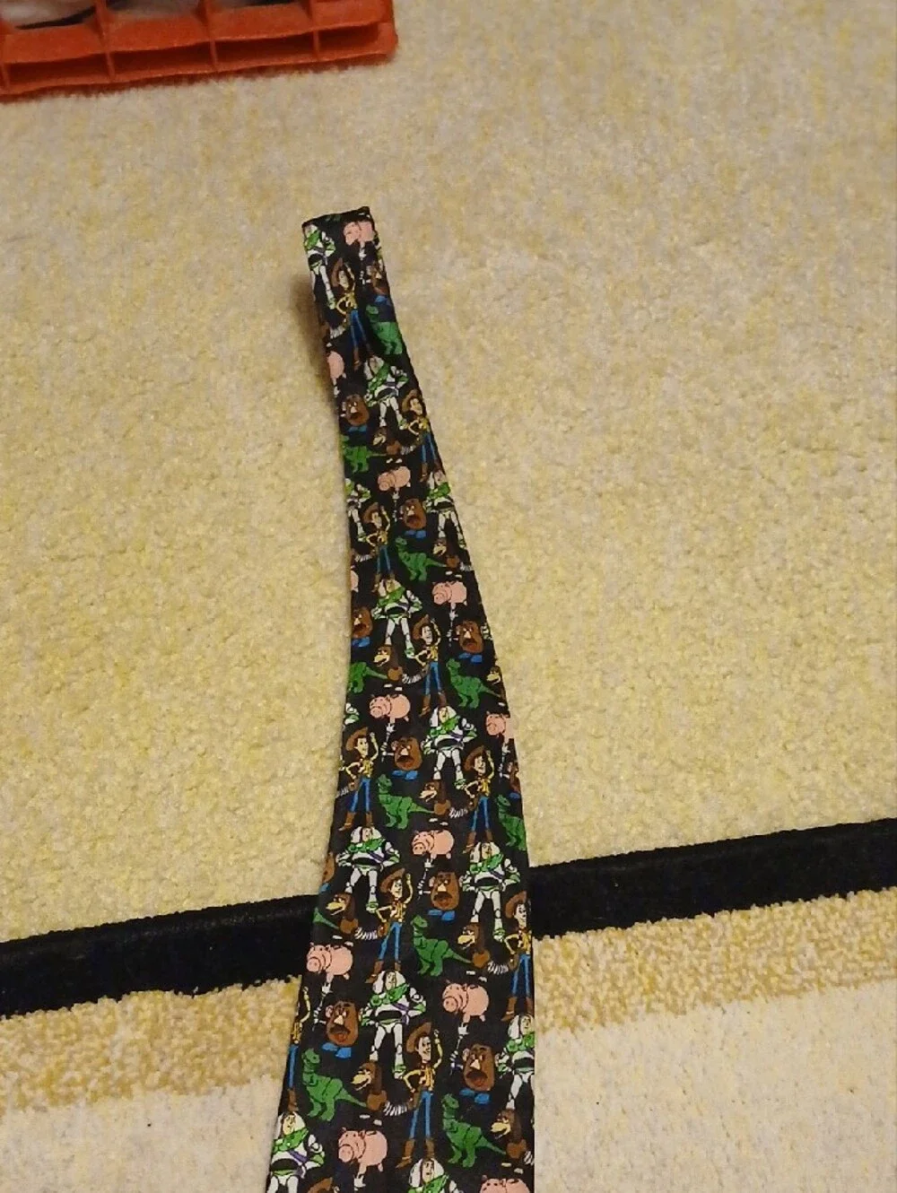 Toy Story Character Print Black Tie